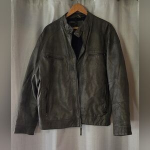 Calvin Klein Faux Leather Jacket - XL